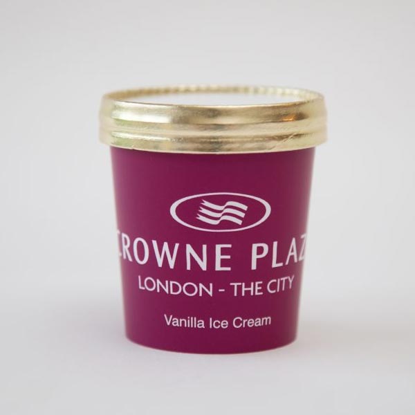 Crowne Plaza Personalised Ice Cream Tubs