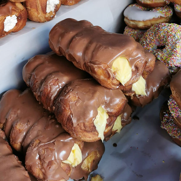 Custard Filled Chocolate Pastries