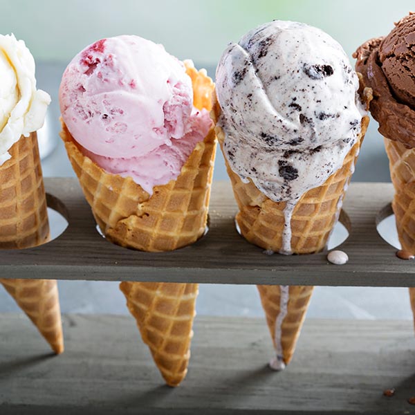 Ice Cream in Cones